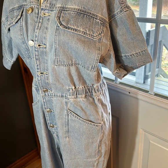 BNWT Free People We The Free Marci Denim Coveralls - Picture 7 of 15